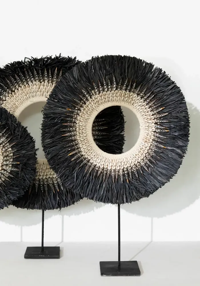 Decorative objects - The Nassau Hoop On Stand - Black - L - BAZAR BIZAR LIVING