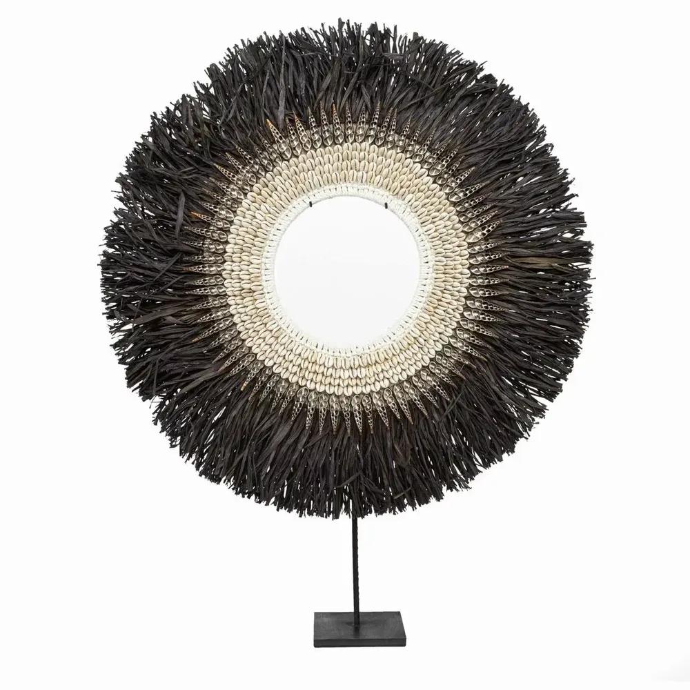 Decorative objects - The Nassau Hoop On Stand - Black - L - BAZAR BIZAR LIVING
