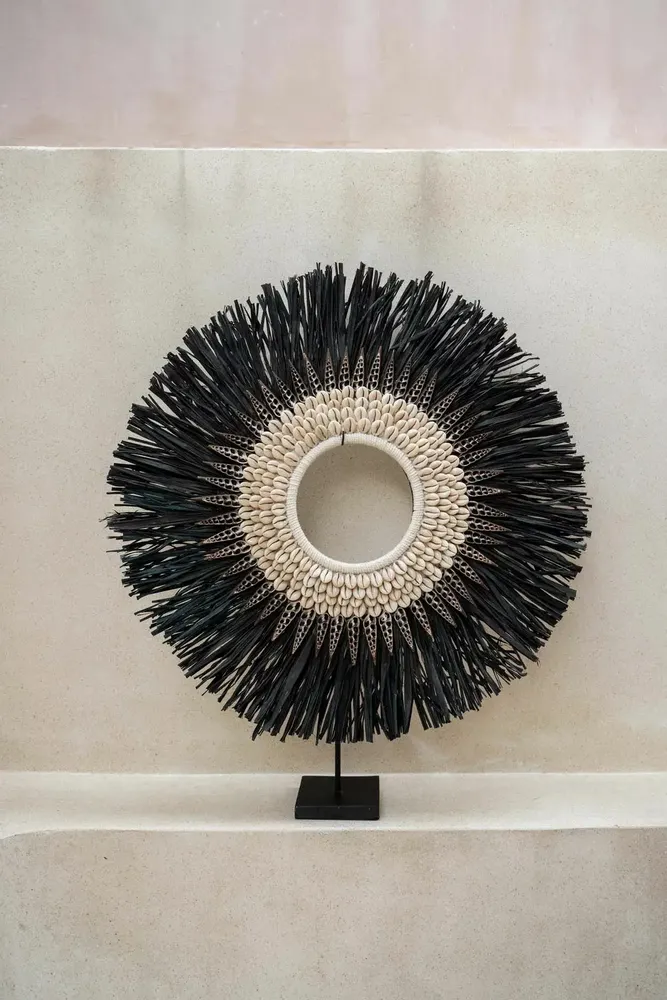 Decorative objects - The Nassau Hoop On Stand - Black - L - BAZAR BIZAR LIVING