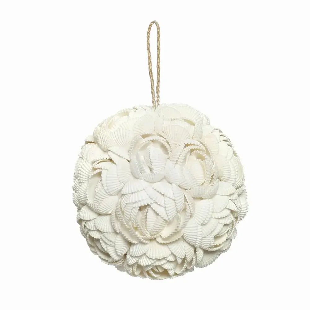 Decorative objects - The Rose Shell Ball - White - L - BAZAR BIZAR LIVING