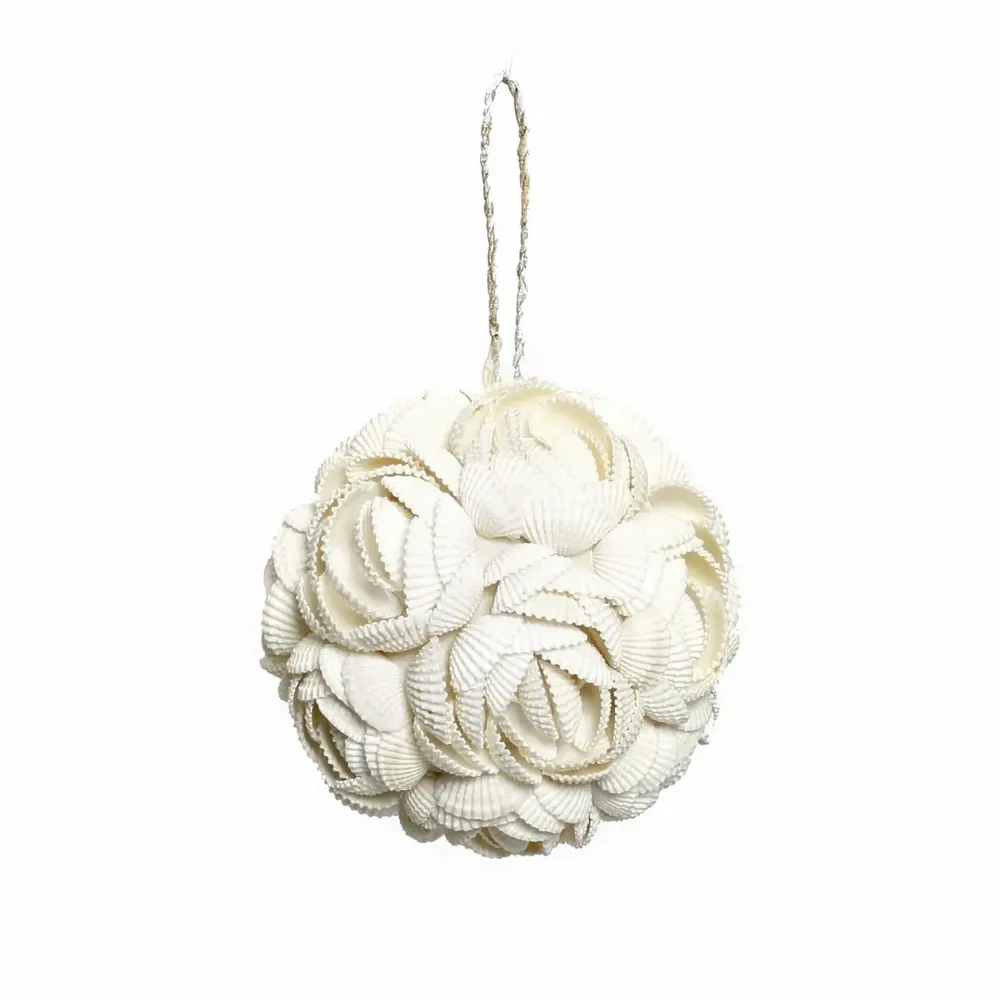 Objets de décoration - La Boule Rose Shell - Blanc - M - BAZAR BIZAR LIVING