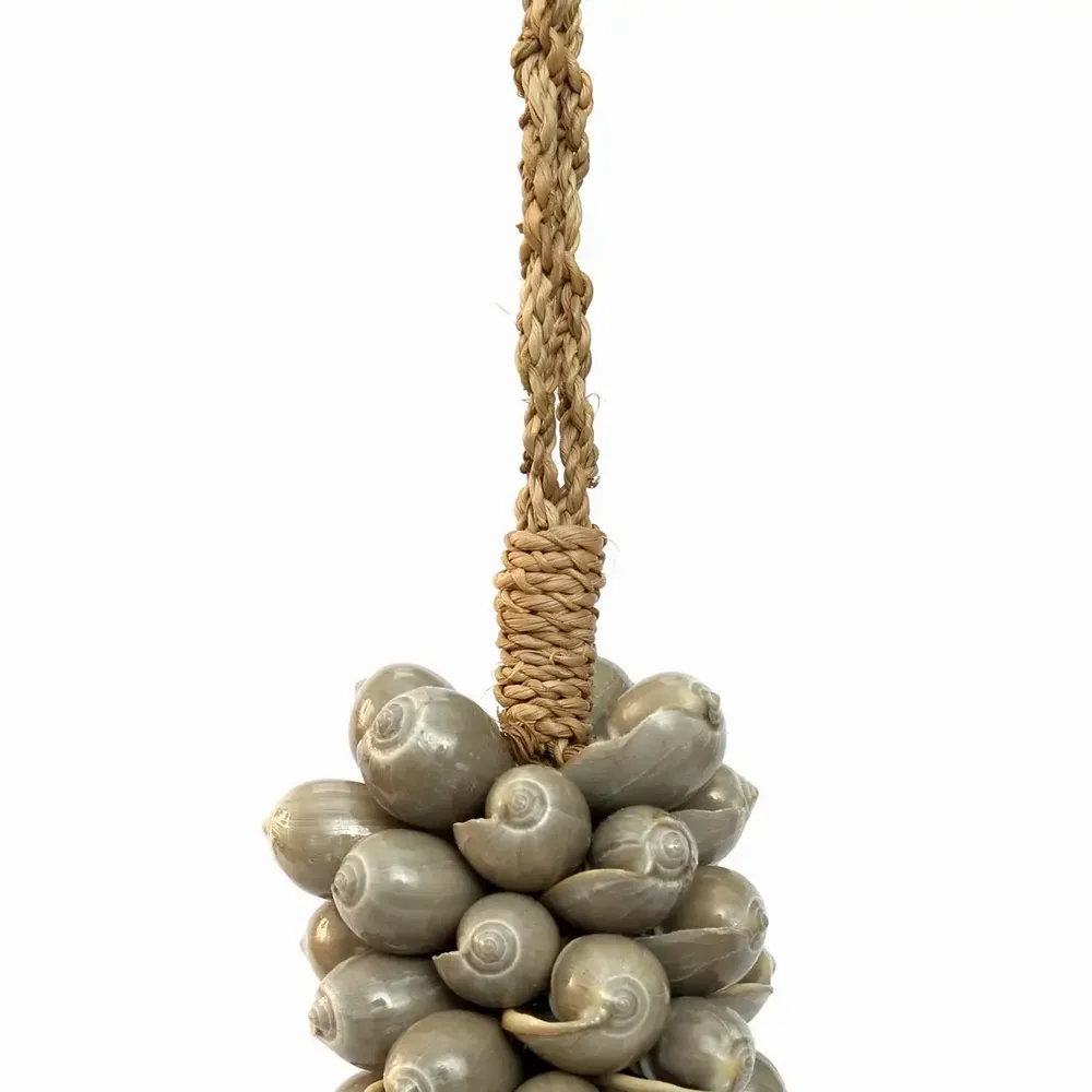 Decorative objects - The Shell & Cotton Tassel - Grey - BAZAR BIZAR LIVING