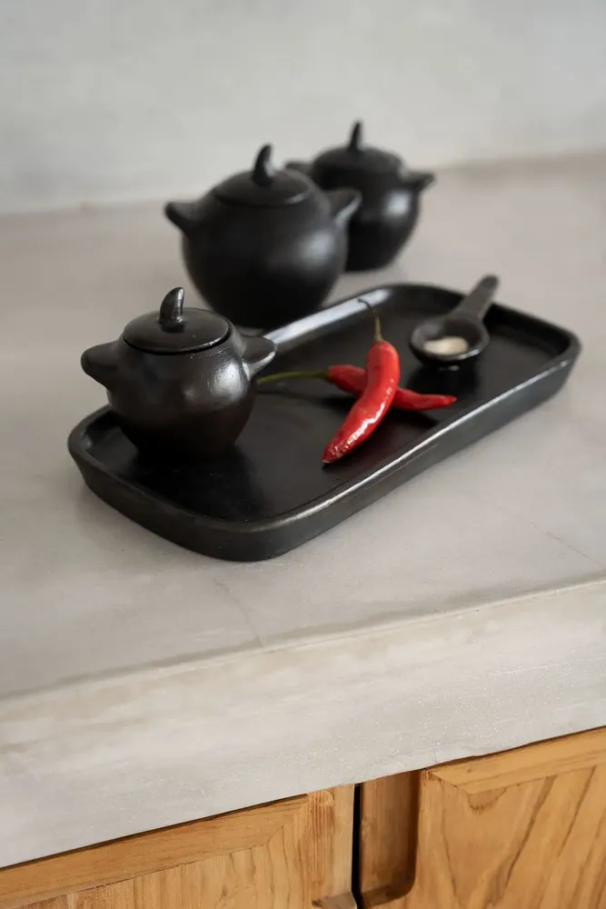 Platter and bowls - The Burned Jar - M - BAZAR BIZAR LIVING