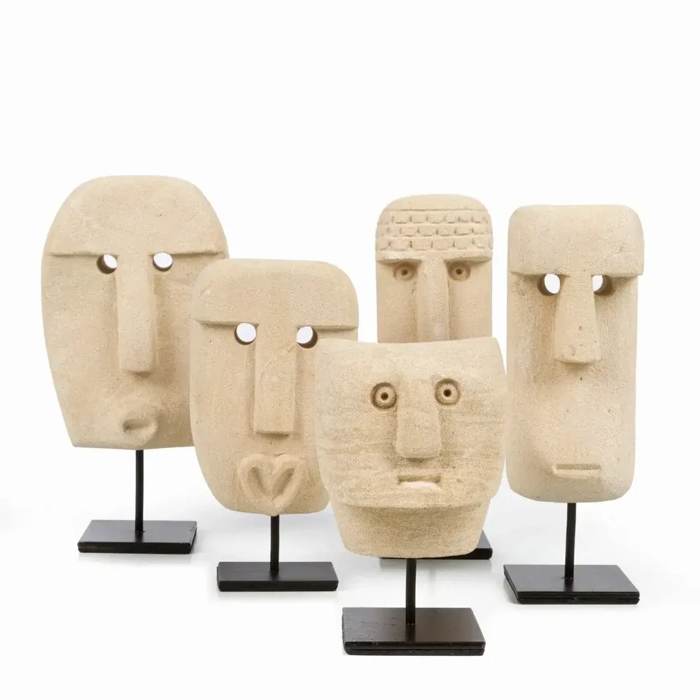 Sculptures, statuettes and miniatures - The Sumba Stone #19 on Stand - BAZAR BIZAR LIVING