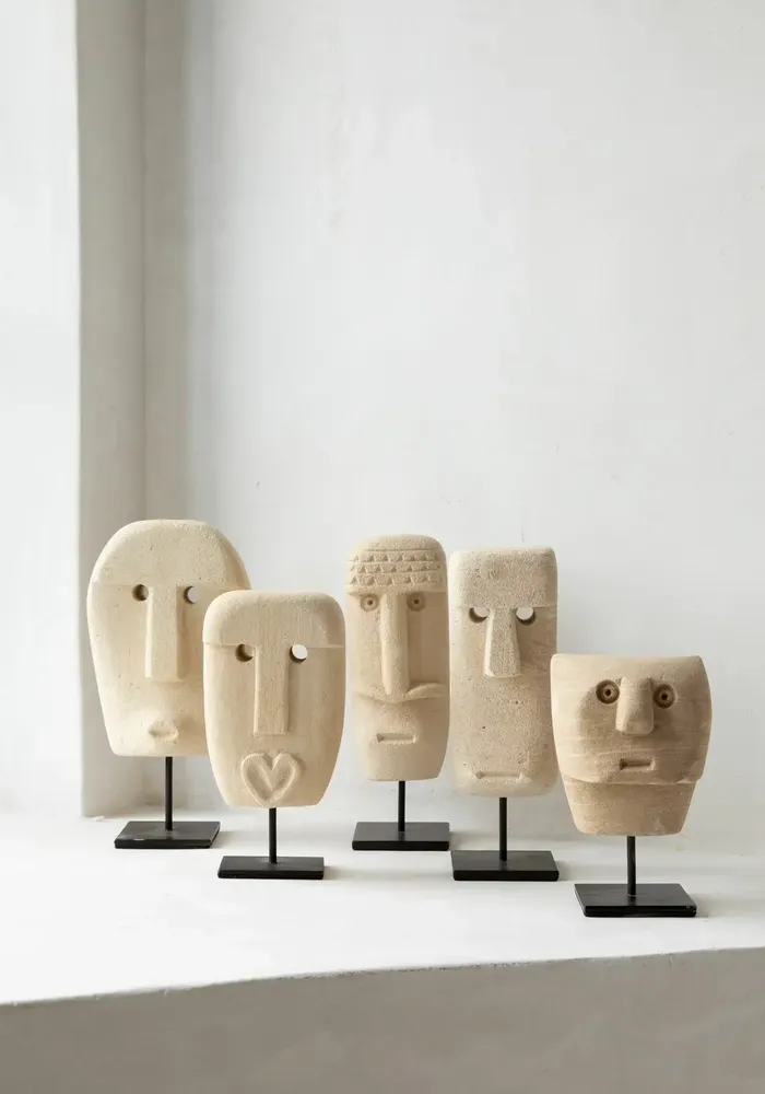 Sculptures, statuettes and miniatures - The Sumba Stone #19 on Stand - BAZAR BIZAR LIVING