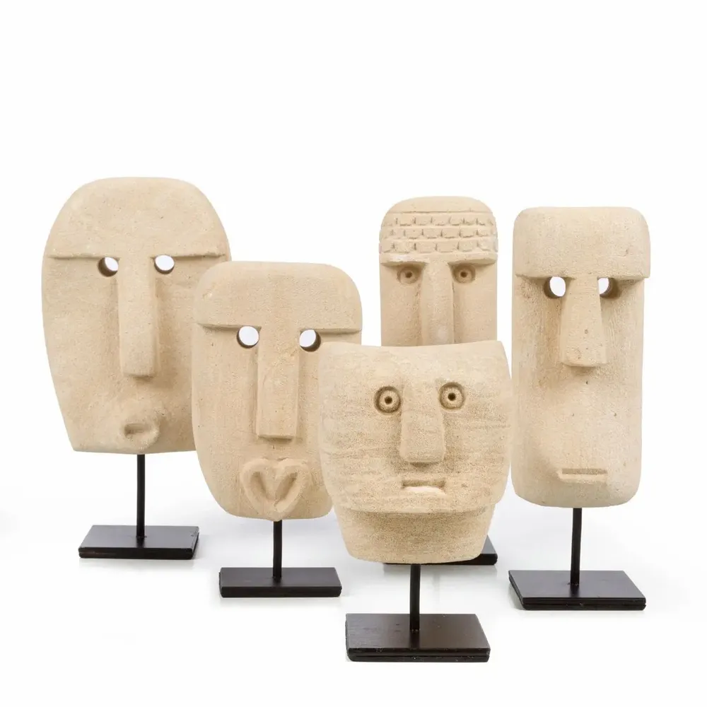 Sculptures, statuettes and miniatures - The Sumba Stone #20 on Stand - BAZAR BIZAR LIVING