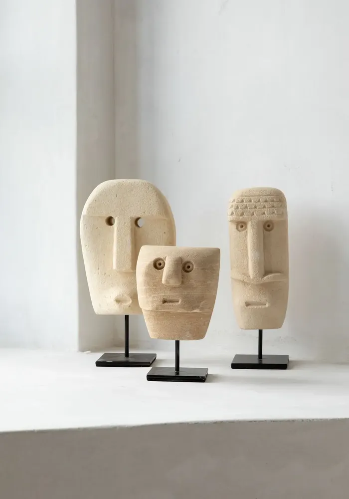 Sculptures, statuettes and miniatures - The Sumba Stone #21 on Stand - BAZAR BIZAR LIVING