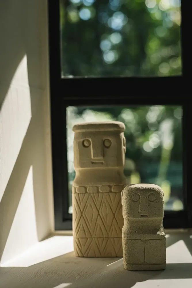 Sculptures, statuettes and miniatures - The Sumba Stone Man - Natural - S - BAZAR BIZAR LIVING