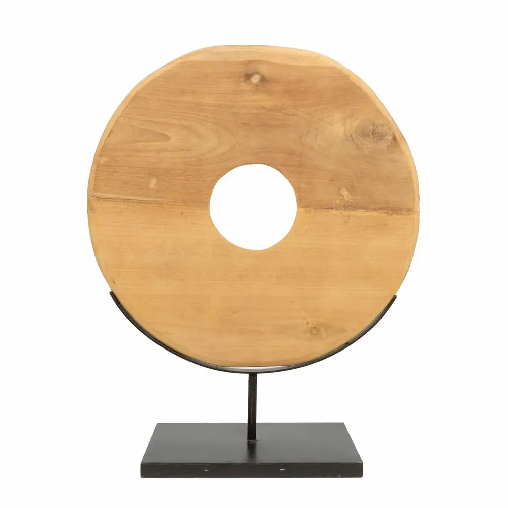 Objets de décoration - Le Disque En Teak Sur Pied - L - BAZAR BIZAR LIVING