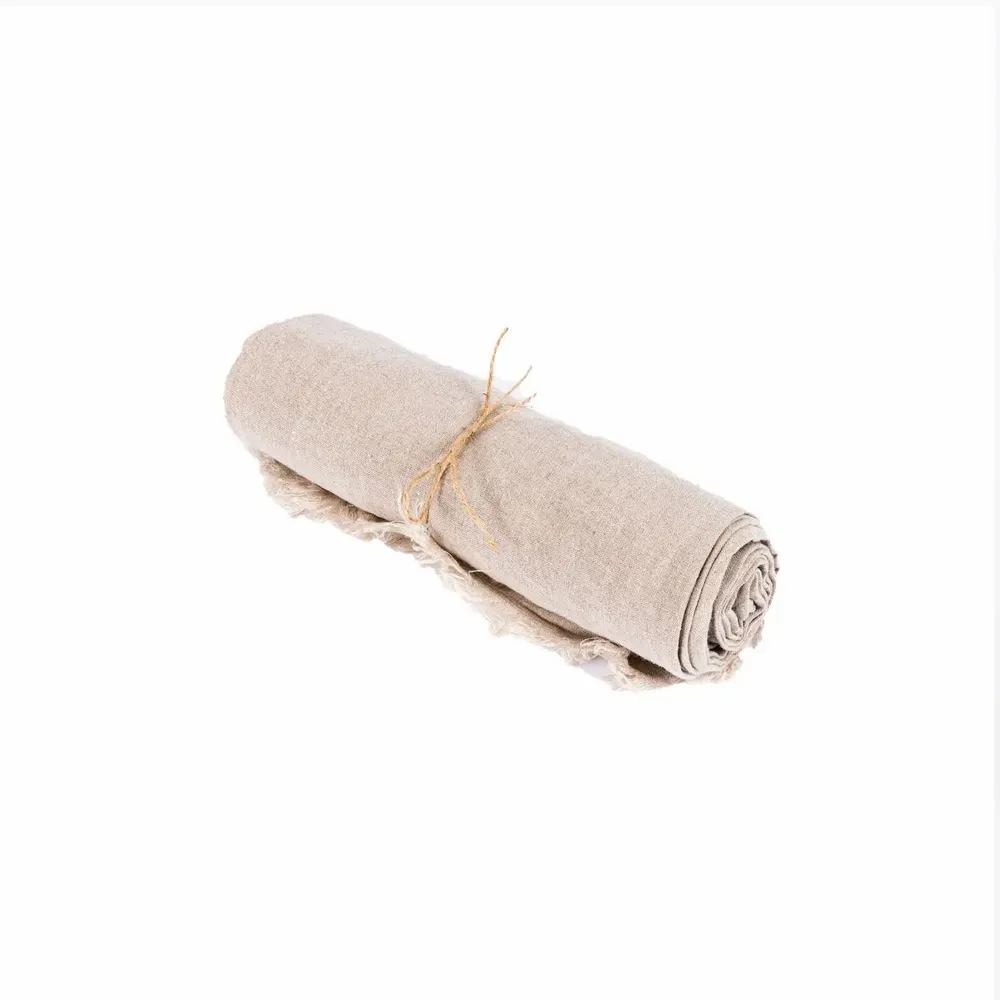 Table linen - The Linen Tablecloth - Beige - 180x300 - BAZAR BIZAR LIVING