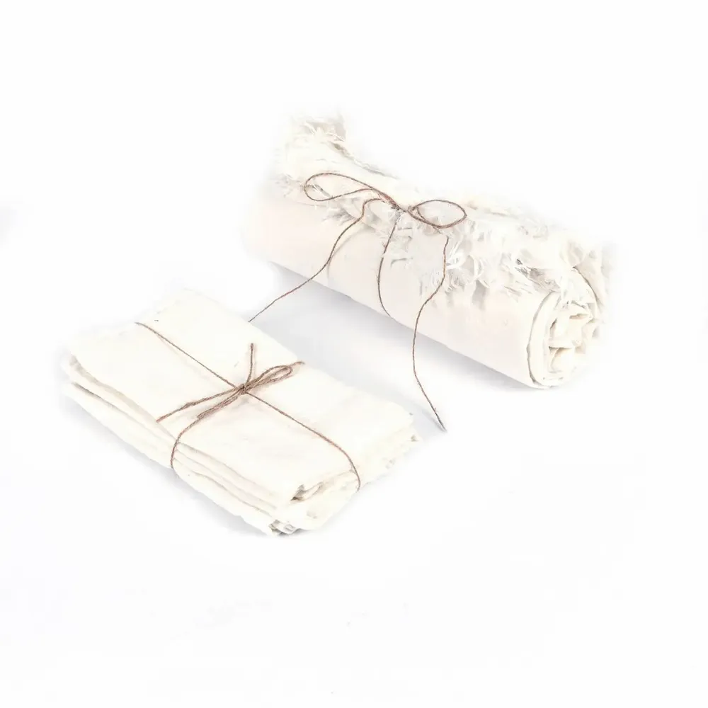 Table linen - The Linen Tablecloth - White - 180x300 - BAZAR BIZAR LIVING