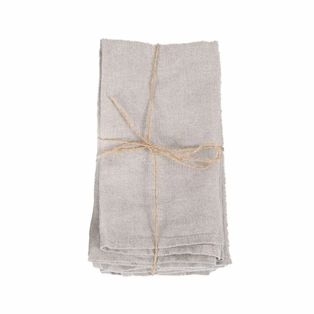 Serviettes - La Serviette en Lin - Beige - Set de 4 - BAZAR BIZAR LIVING