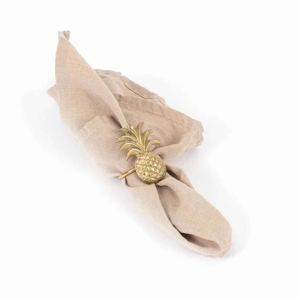 Serviettes - La Serviette en Lin - Beige - Set de 4 - BAZAR BIZAR LIVING