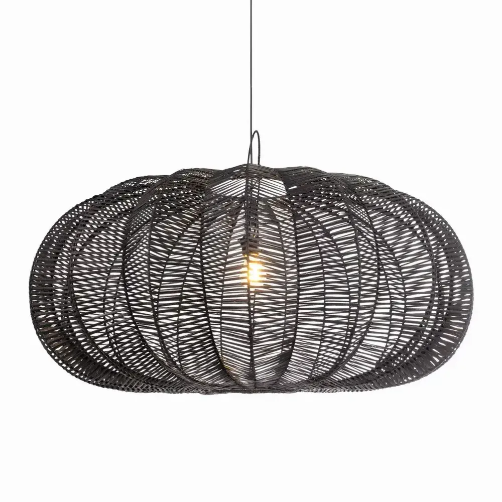 Suspensions - Suspension XXL en rotin noir - FRUIT - HYDILE