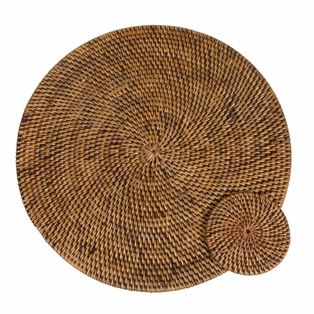 Placemats - The Colonial Placemat - Natural Brown - BAZAR BIZAR LIVING