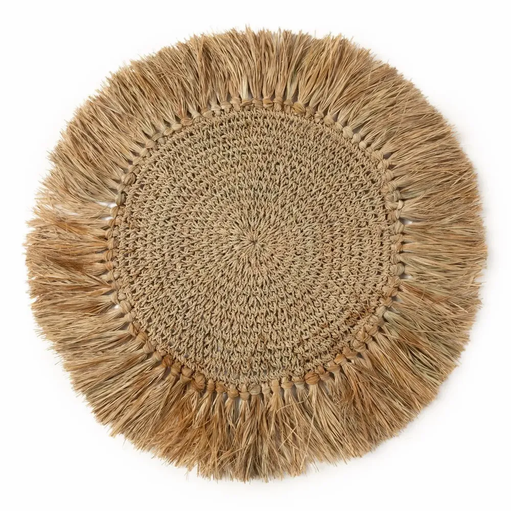 Sets de table - Le Set de Table Crochet Raffia- Naturel - BAZAR BIZAR LIVING