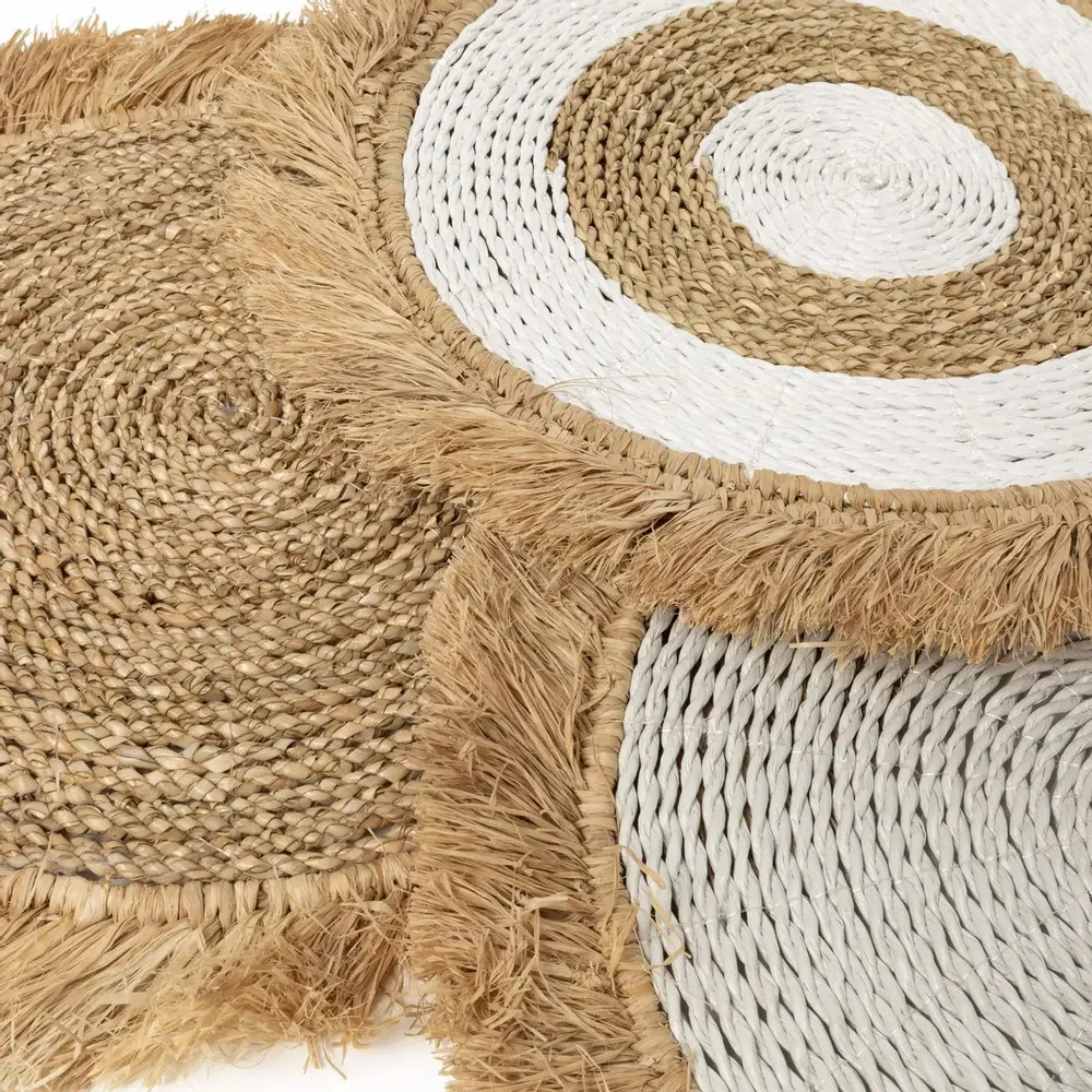 Sets de table - Le Set De Table Seagrass Raffia - Blanc Naturel - BAZAR BIZAR LIVING