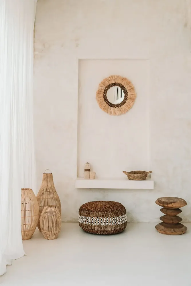 Hanging lights - The Zuri Pendant - Natural - S - BAZAR BIZAR LIVING