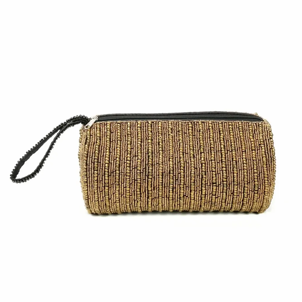 Clutches - The Pencil Case - Gold - BAZAR BIZAR LIVING
