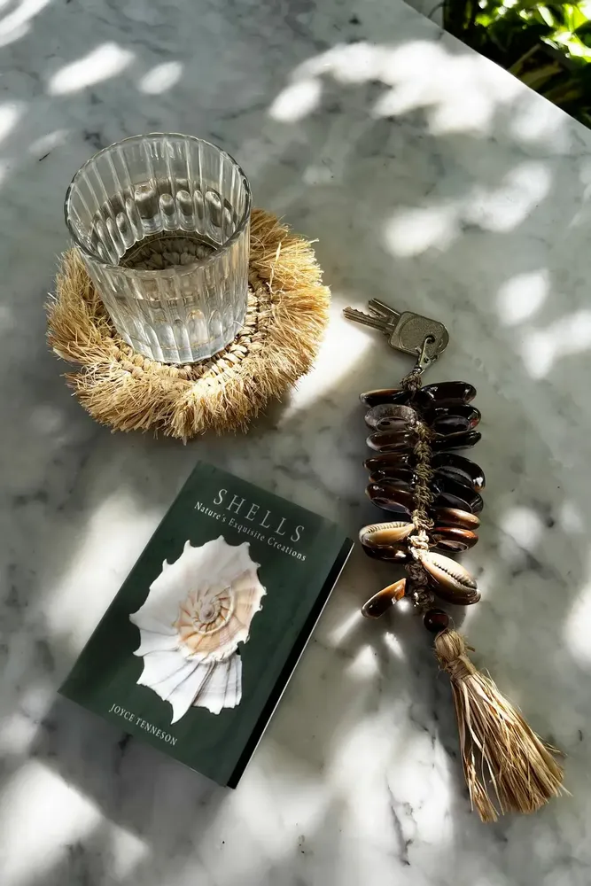 Objets de décoration - Le Porte-clés Raffia Fishbone - Noir Naturel - BAZAR BIZAR LIVING