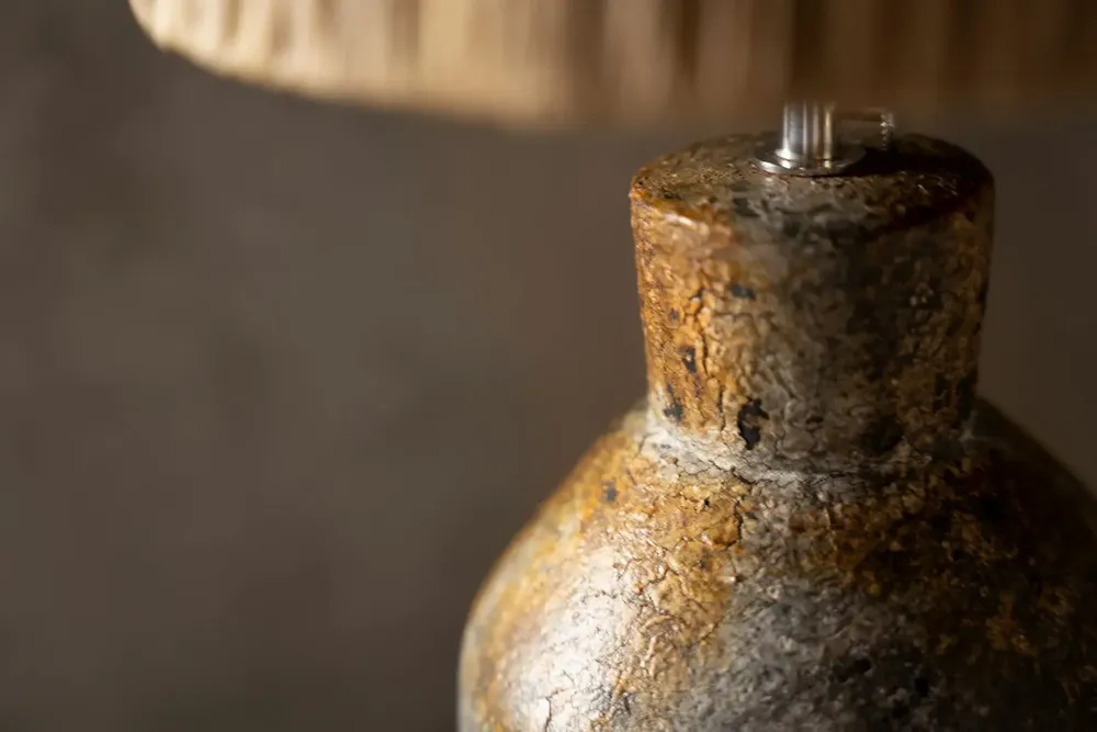 Lampes de bureau - La Lampe de Table Ithaka - Gris Antique Naturel - BAZAR BIZAR LIVING