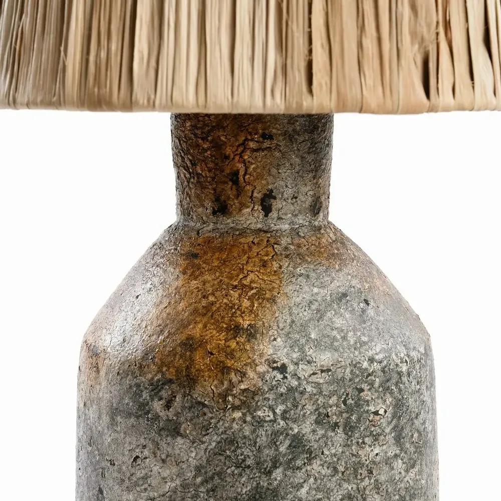 Lampes de bureau - La Lampe de Table Ithaka - Gris Antique Naturel - BAZAR BIZAR LIVING
