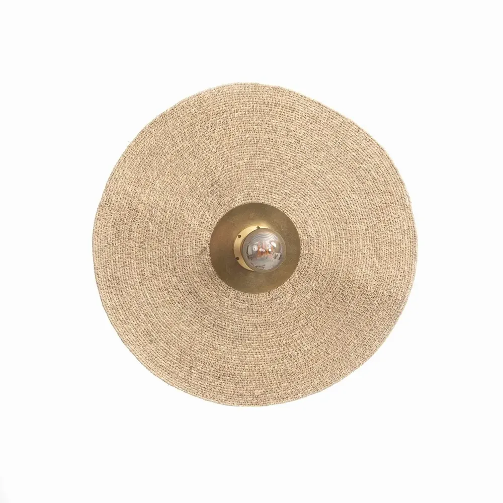 Wall lamps - The Let's Groove Wall Lamp - Natural Brass - M - BAZAR BIZAR LIVING