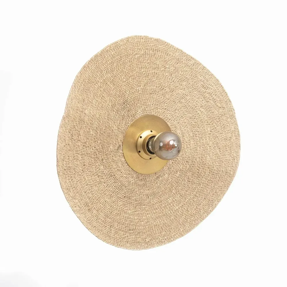 Wall lamps - The Let's Groove Wall Lamp - Natural Brass - M - BAZAR BIZAR LIVING