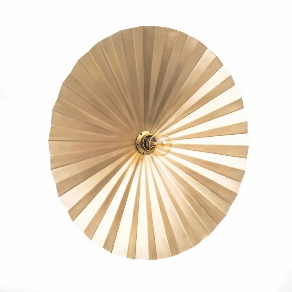 Wall lamps - The Tsijn Tsjin Wall Lamp - Brass - M - BAZAR BIZAR LIVING