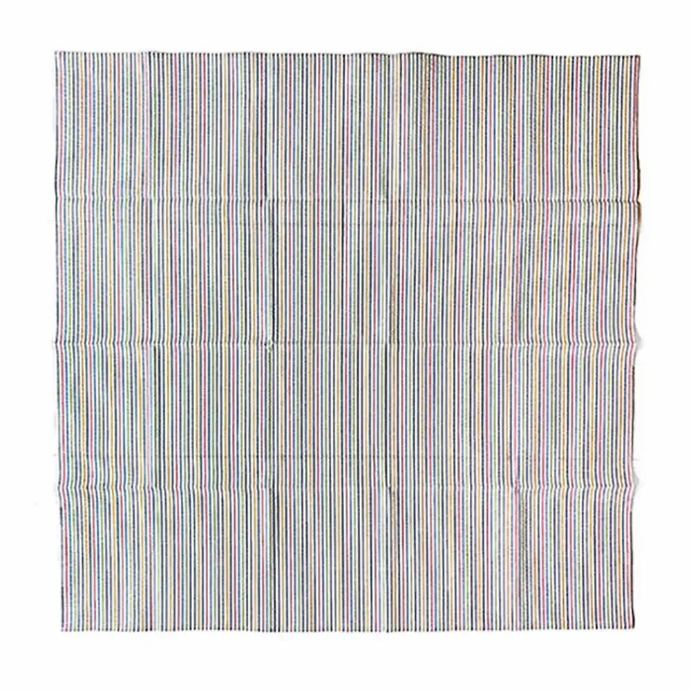 Tissus - Furoshiki carré Blanc rayé / NAGAO ORIFU - ABINGPLUS