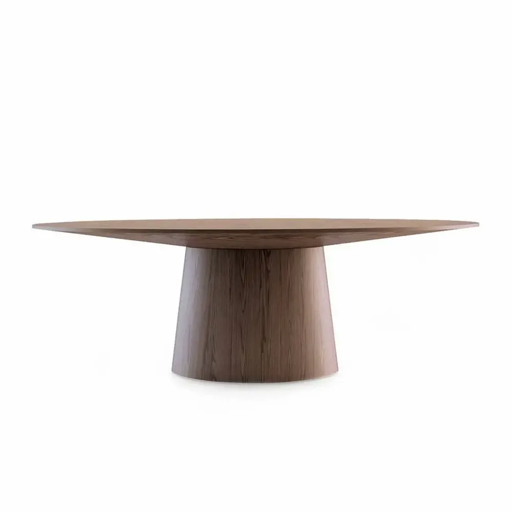 Dining Tables - Oval walnut dining table - ANGEL CERDÁ