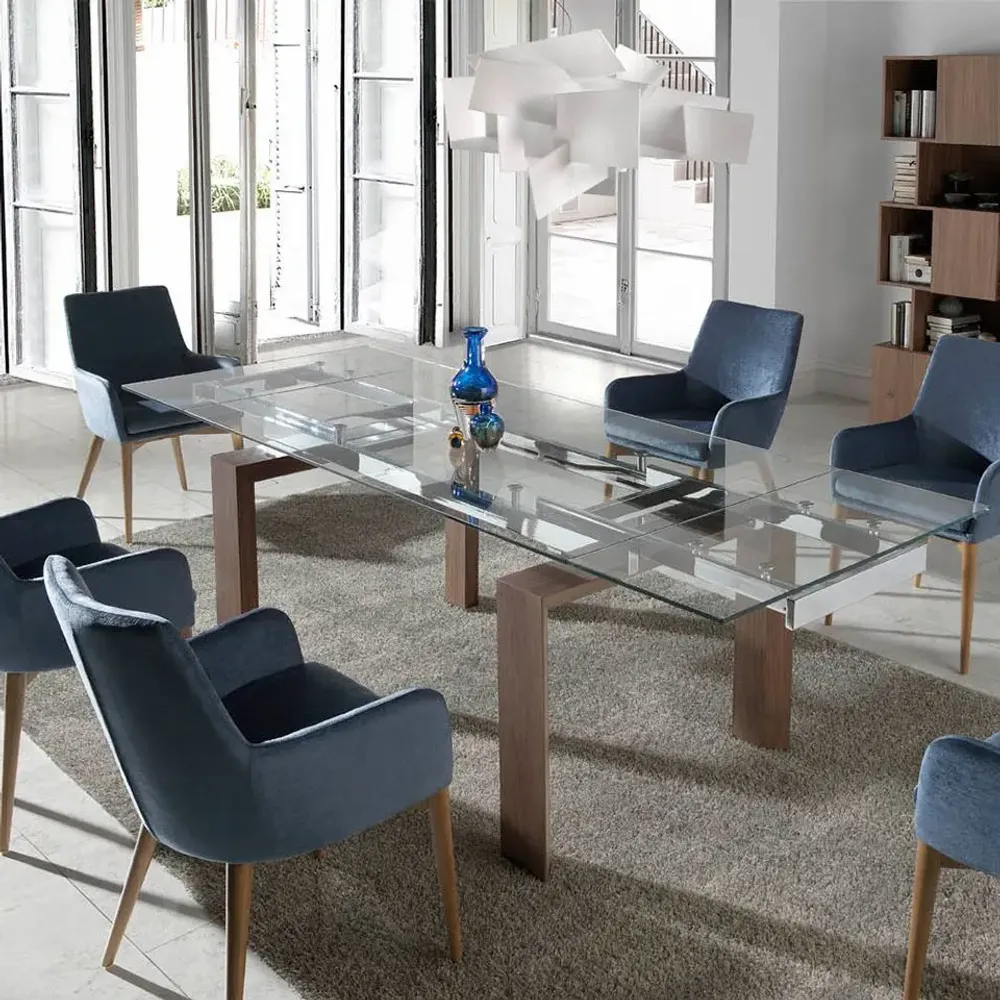 Tables Salle à Manger - Table à manger extensible en verre - ANGEL CERDÁ