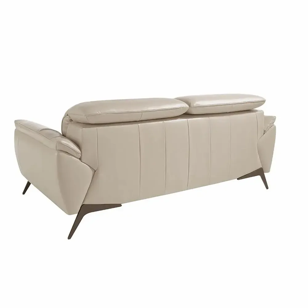 Sofas - 2 seater sofa upholstered in Taupe Grey leather - ANGEL CERDÁ