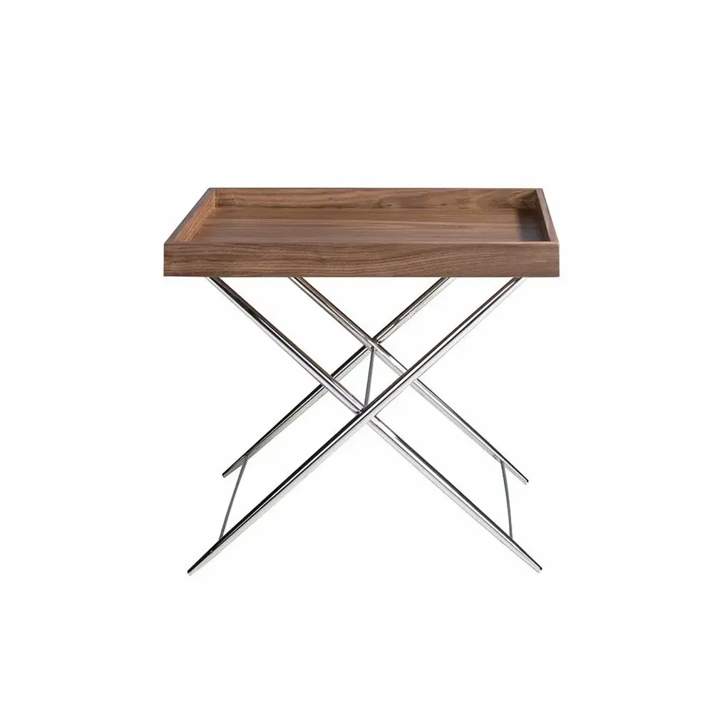 Tables basses - Table d'angle plateau en noyer - ANGEL CERDÁ