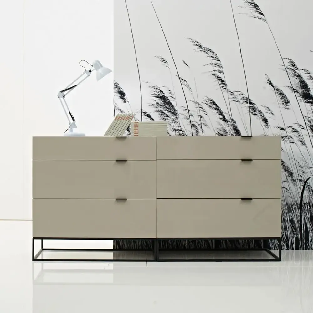 Chests of drawers - Black steel chest of drawers - ANGEL CERDÁ