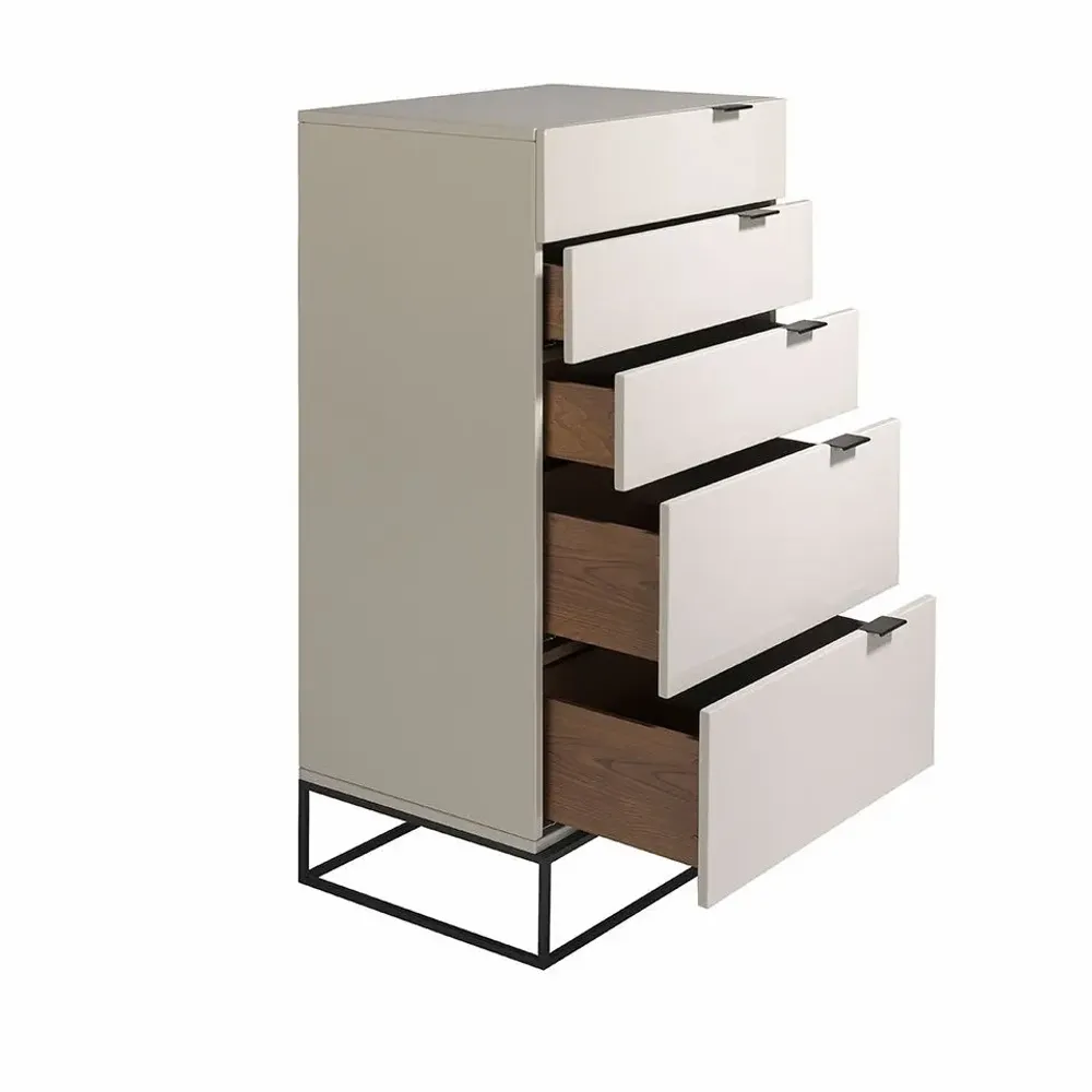 Chests of drawers - Chiffonier black steel legs - ANGEL CERDÁ
