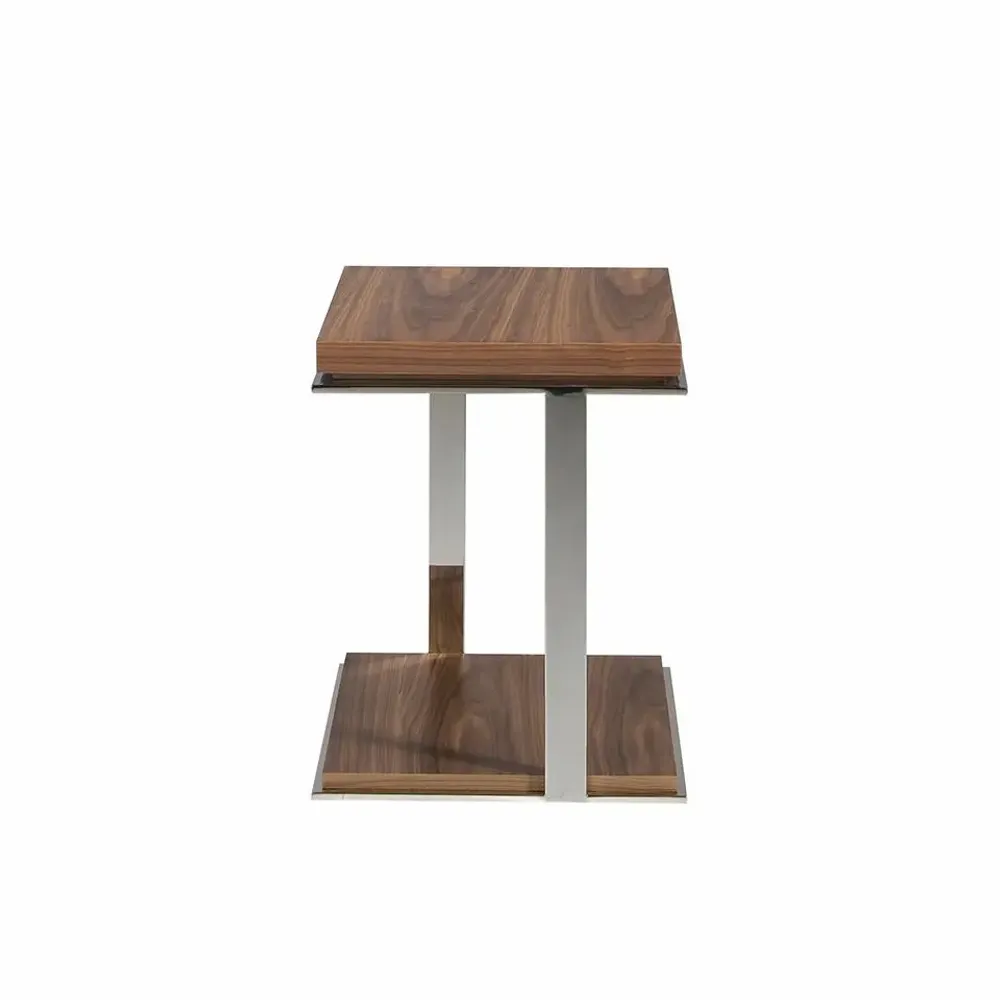 Tables basses - Table d'angle carrée en noyer - ANGEL CERDÁ