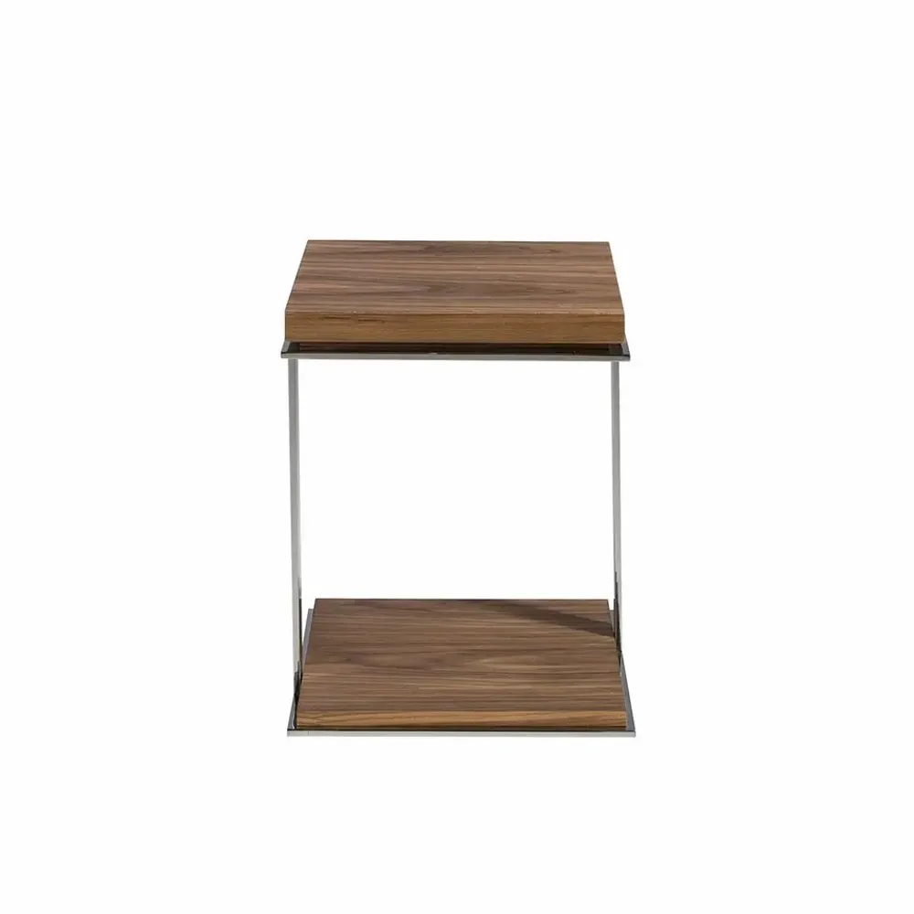 Tables basses - Table d'angle carrée en noyer - ANGEL CERDÁ