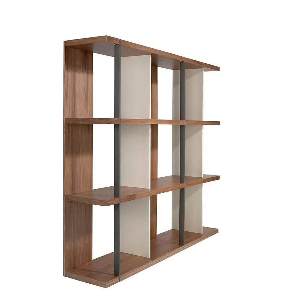 Mobilier et rangements pour bureau - Bibliothèque en noyer et bois laqué - ANGEL CERDÁ