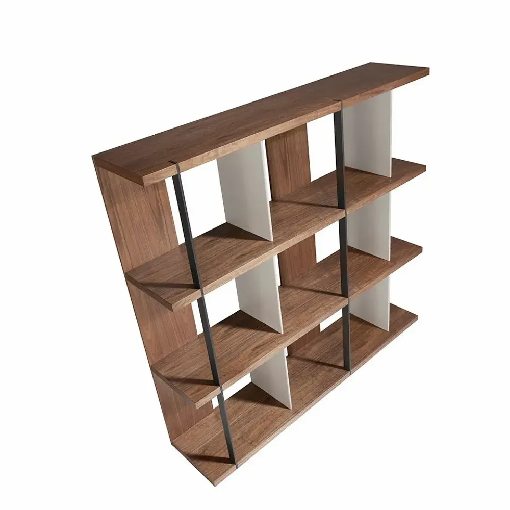 Mobilier et rangements pour bureau - Bibliothèque en noyer et bois laqué - ANGEL CERDÁ