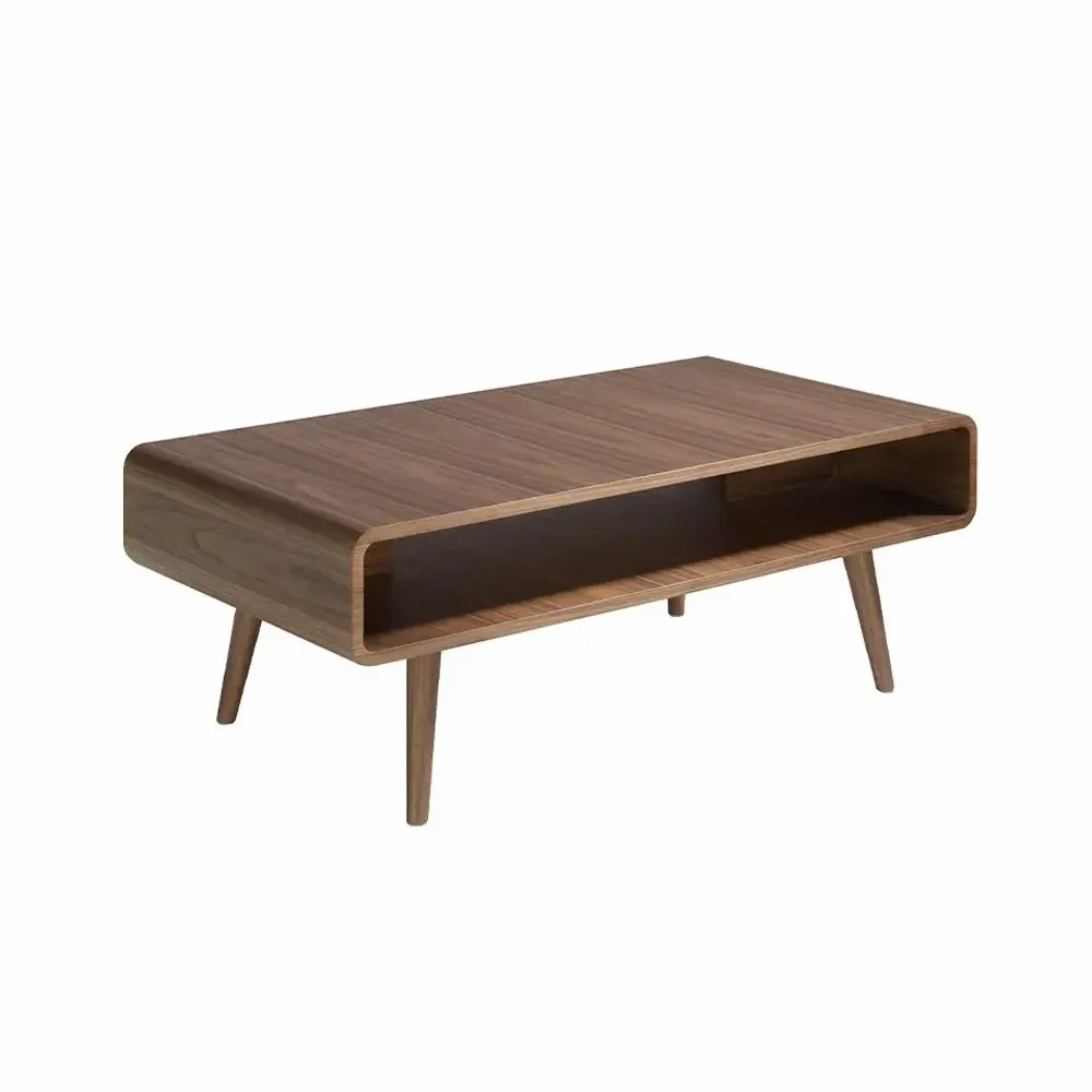 Coffee tables - Walnut coffee table magazine rack - ANGEL CERDÁ