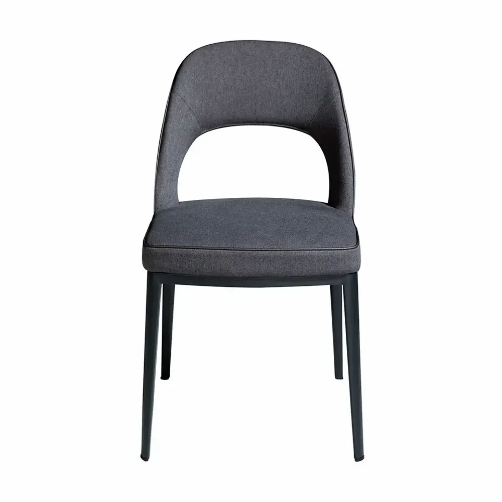 Chairs - Dark grey fabric chair - ANGEL CERDÁ