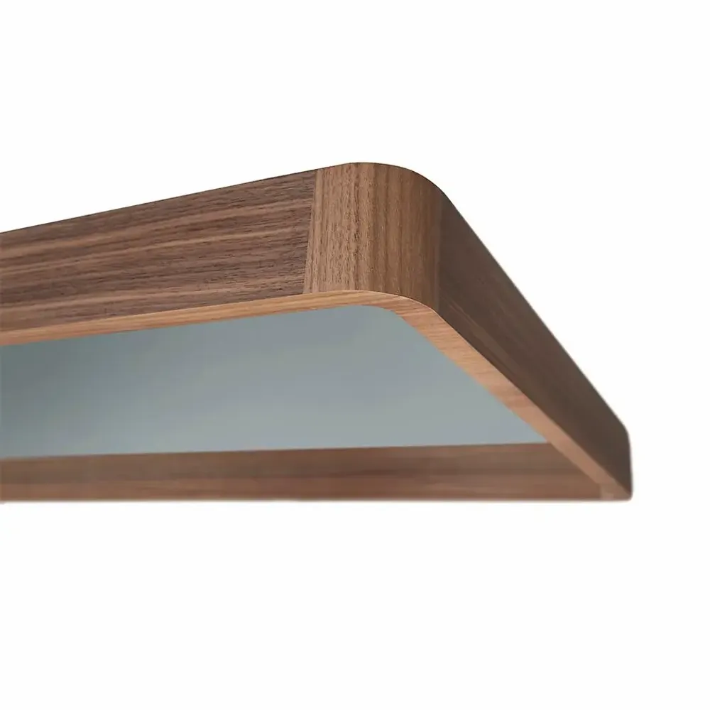 Mirrors - Rectangular wall mirror with walnut frame - ANGEL CERDÁ