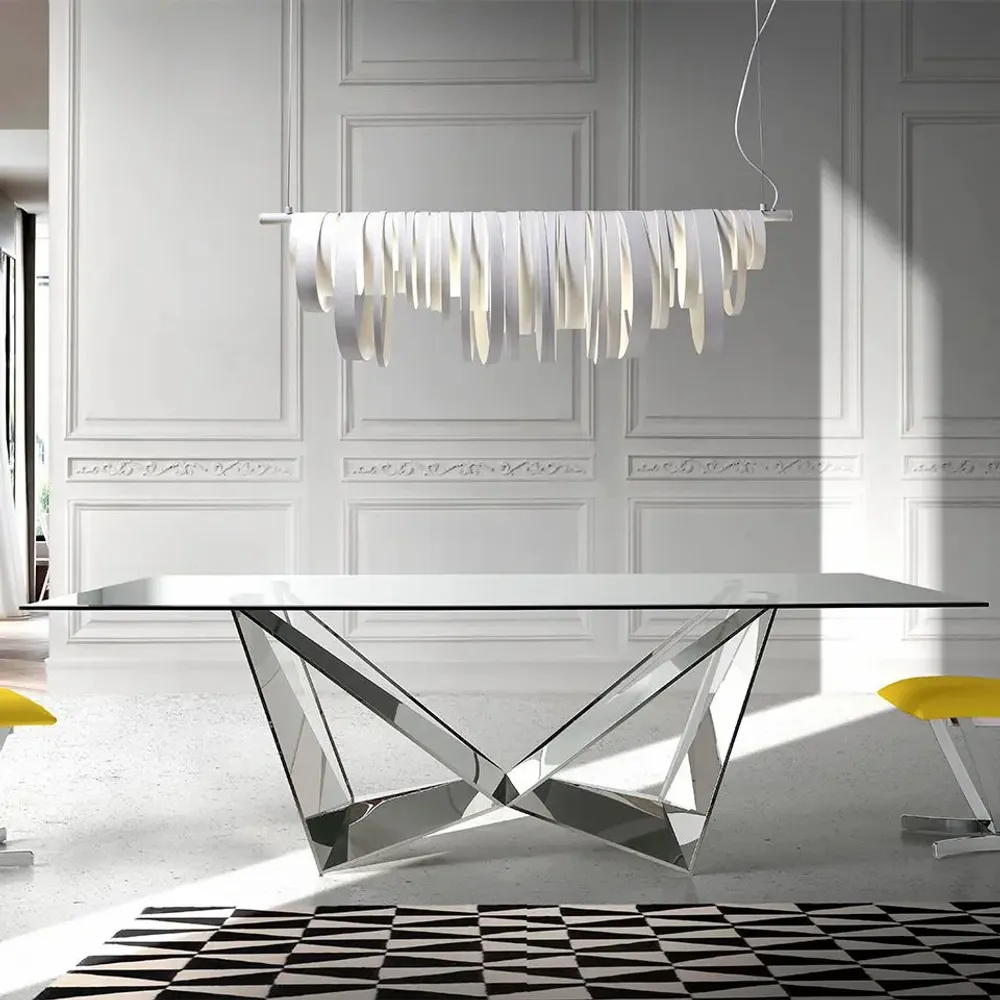 Tables Salle à Manger - Table à manger rectangulaire en verre - ANGEL CERDÁ