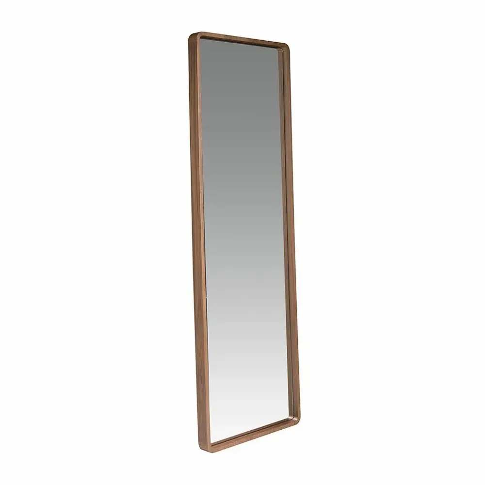 Mirrors - Walnut rectangular foot mirror - ANGEL CERDÁ