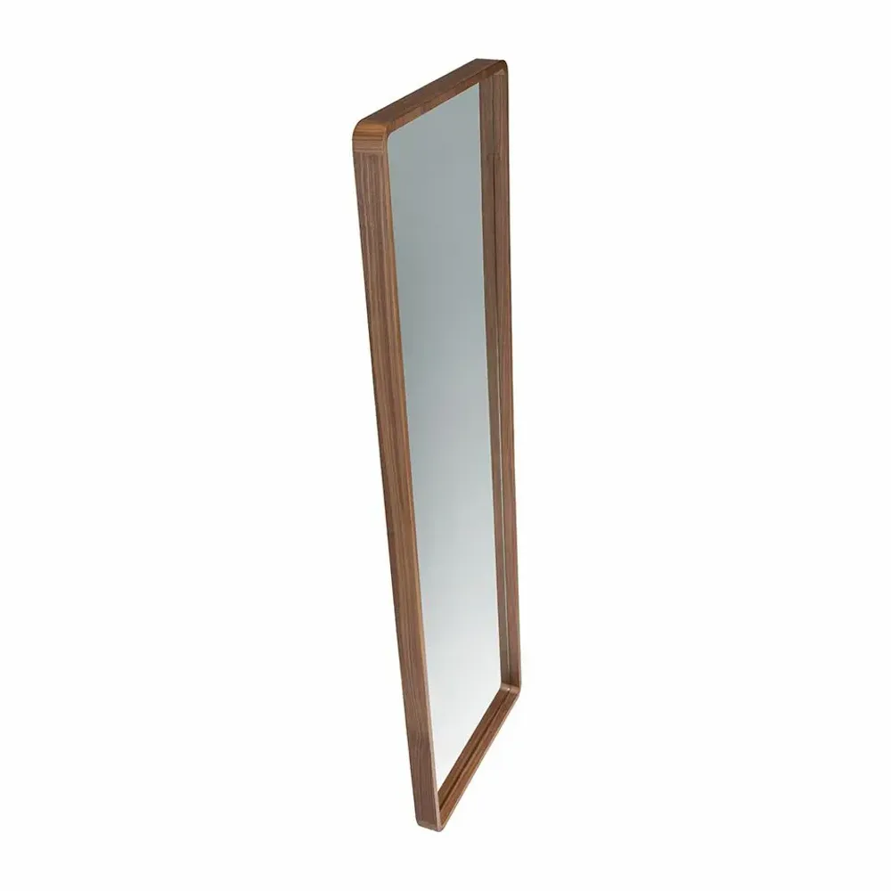 Mirrors - Walnut rectangular foot mirror - ANGEL CERDÁ