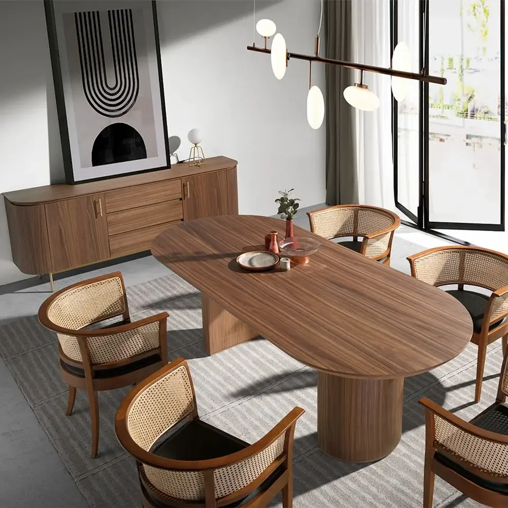 Dining Tables - Dining table in walnut wood - ANGEL CERDÁ
