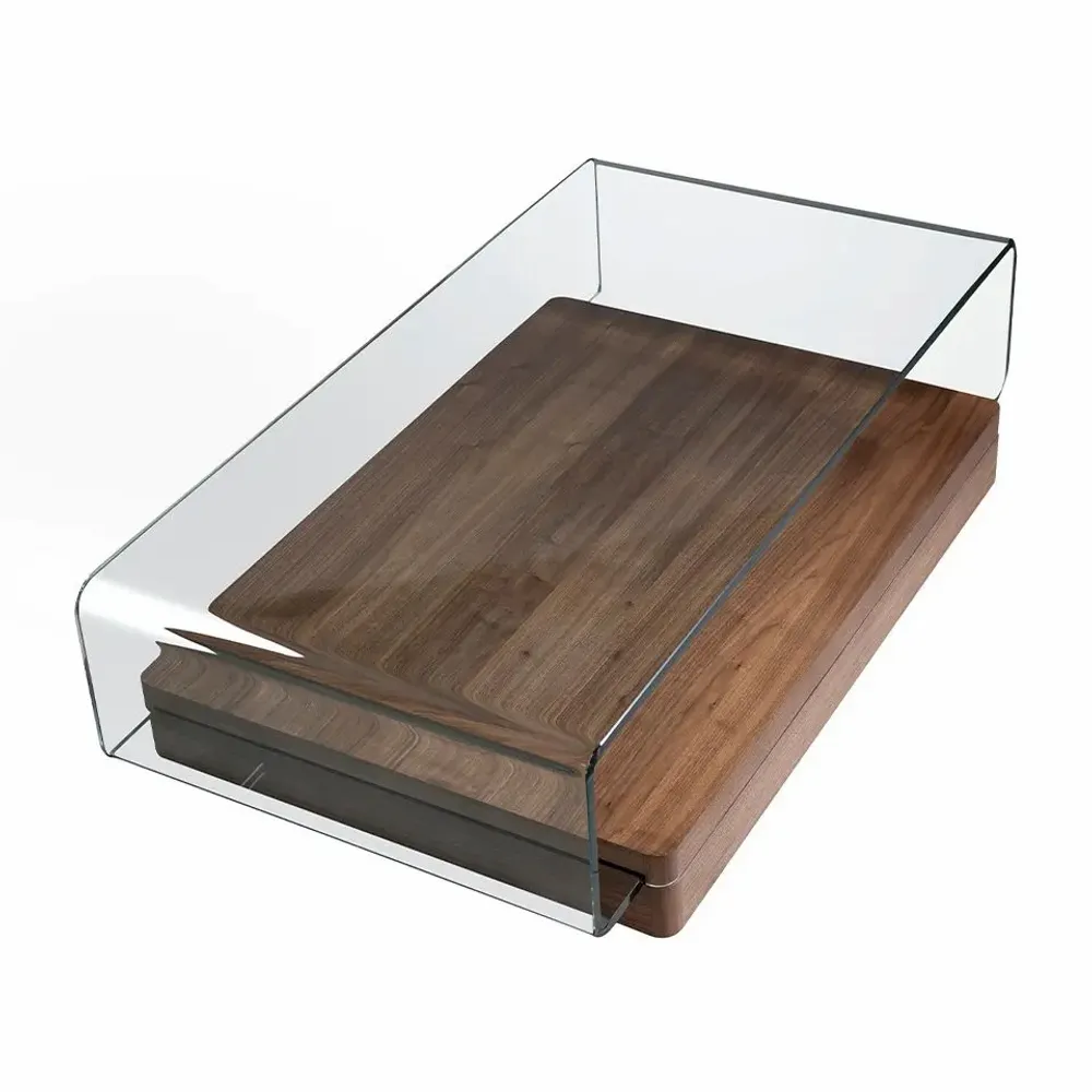 Coffee tables - Curved glass coffee table - ANGEL CERDÁ