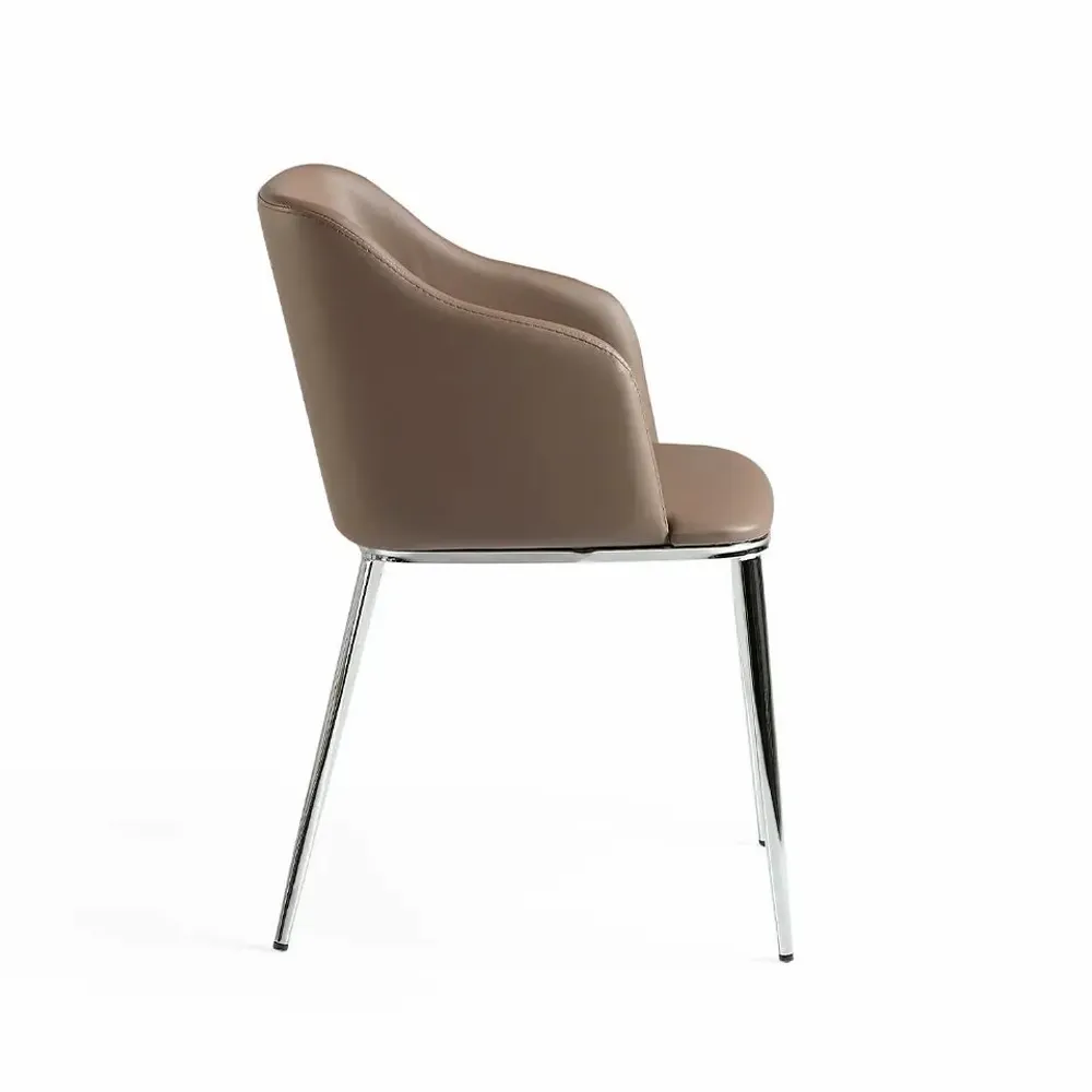 Chairs - Upholstered leatherette Dining table chair - ANGEL CERDÁ