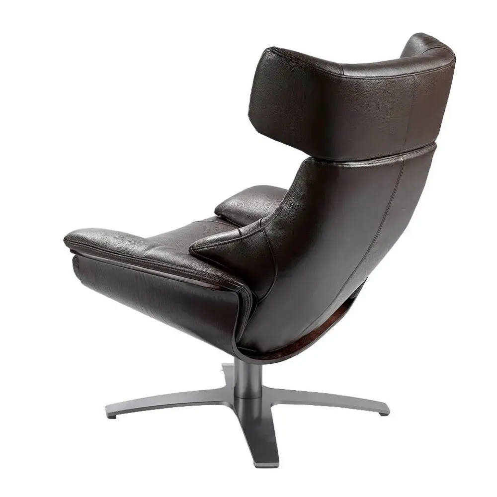 Armchairs - Swivel armchair upholstered cowhide leather - ANGEL CERDÁ